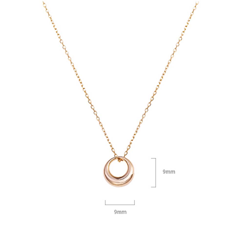 Vòng cổ mặt hình tròn đơn giản cá tính cho nữ