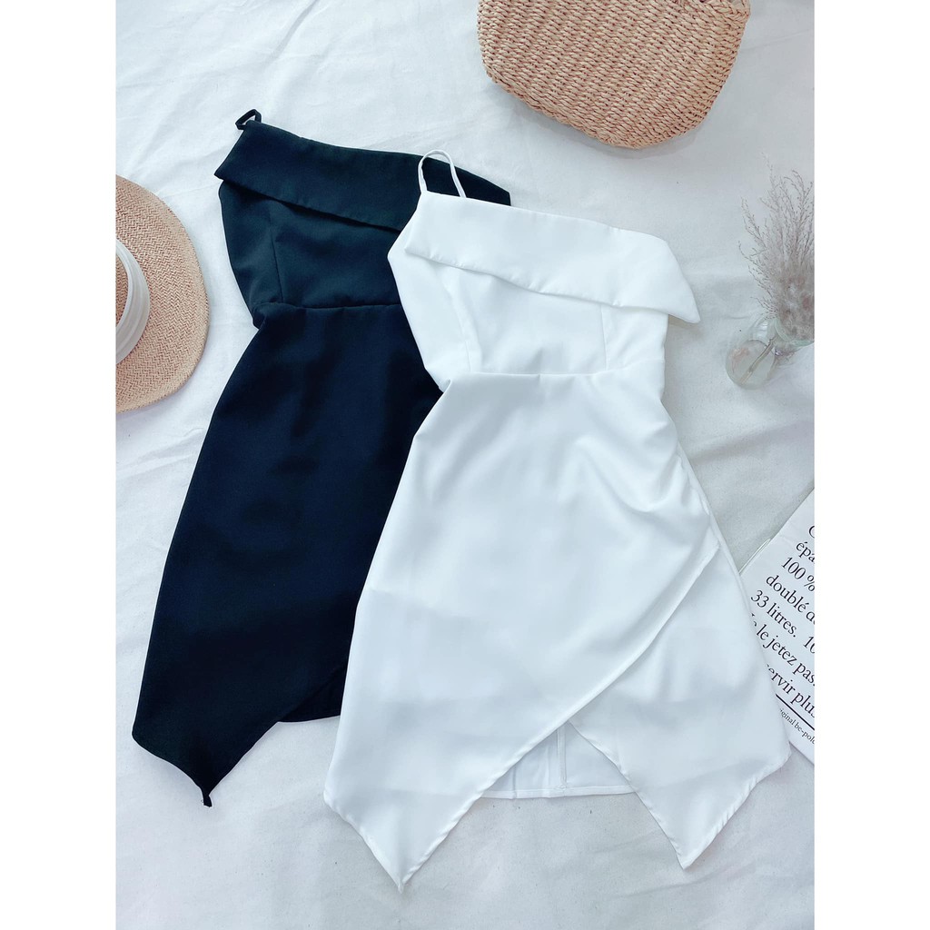 Đầm body đắp lệch vai_XƯỞNG NHÀ BELL_DA004