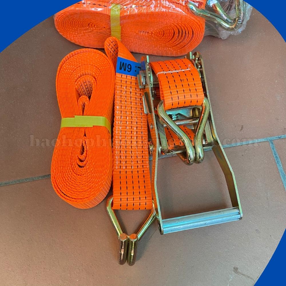 Dây cảo chằng hàng tăng đơ bản 5cm tải trọng 3000kg tăng chỉnh, cố định hàng hóa (chiều dài 3,4,5,6,8m )