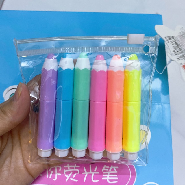 Vỉ bút dạ quang 6cây