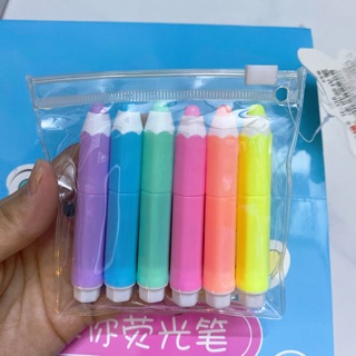 Vỉ bút dạ quang 6cây