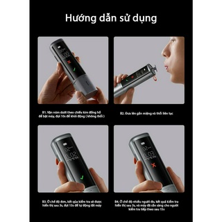 Máy đo nồng độ cồn Baseus SafeJourney Pro màn hình LED