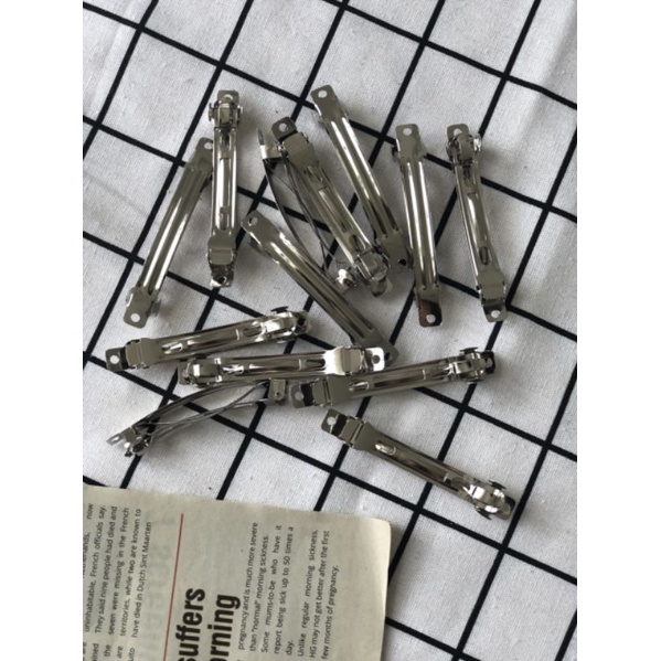 (10 cái)Phôi kẹp tóc, sườn kẹp tóc kích thước 40-60-80mm, nguyên liệu làm kẹp tóc, nguyên liệu diy
