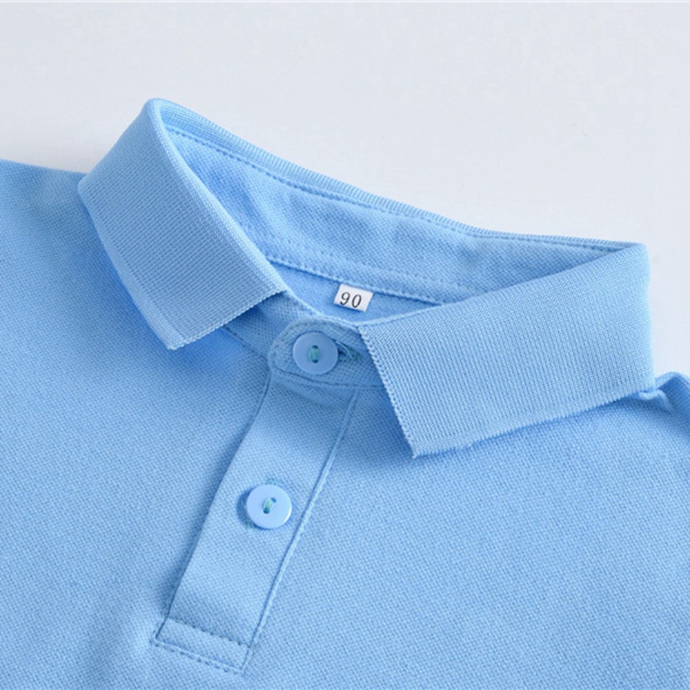 Áo Thun Polo 100% Cotton 8 Màu Sắc Tùy Chọn Dành Cho Trẻ Em