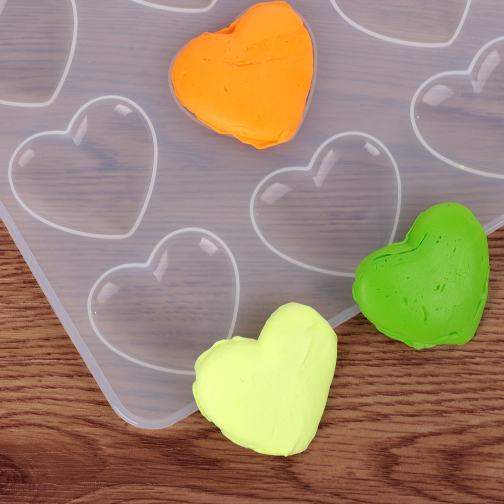Khuôn silicon 9 ô hình trái tim làm mặt dây chuyền | BigBuy360 - bigbuy360.vn
