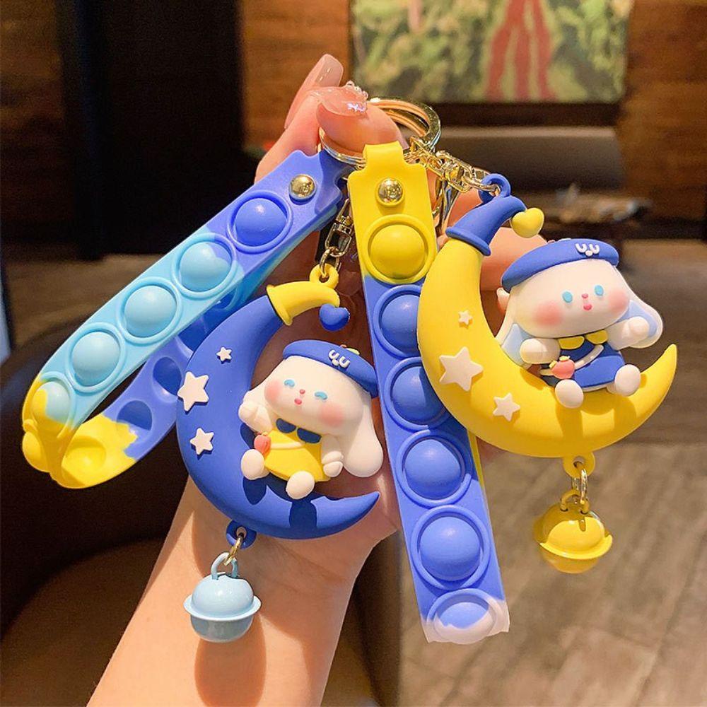 Móc Khóa Hình Thỏ Đôi Tai To Sáng Tạo