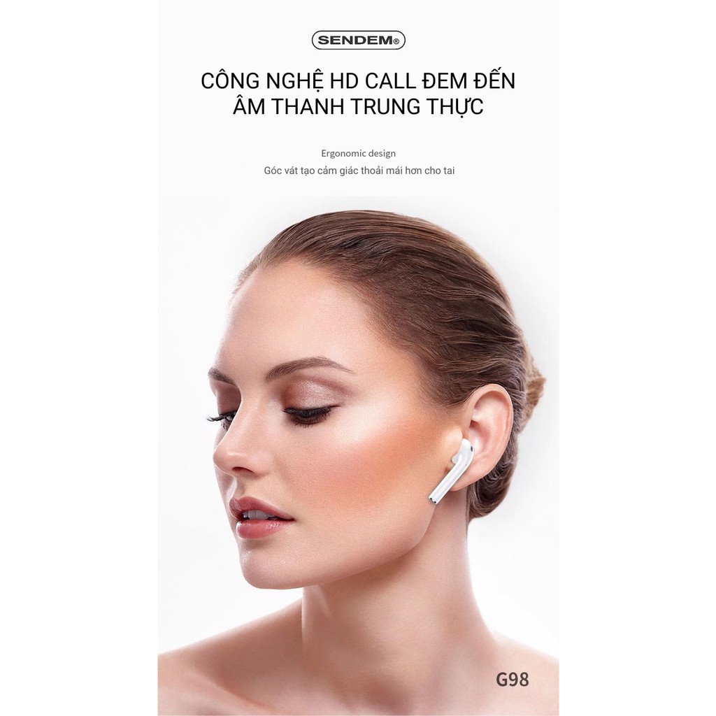 Tai nghe TWS G98, định vị đổi tên - Hàng chính hãng