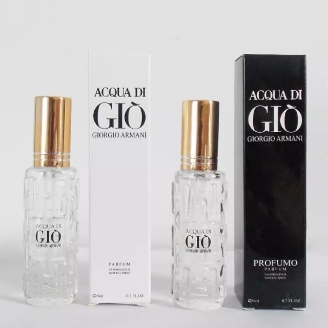 Combo 2 chai nước hoa nam gio 20ml dạng xịt- Mùi giò đen-giò trắng- Acqua Di Gio