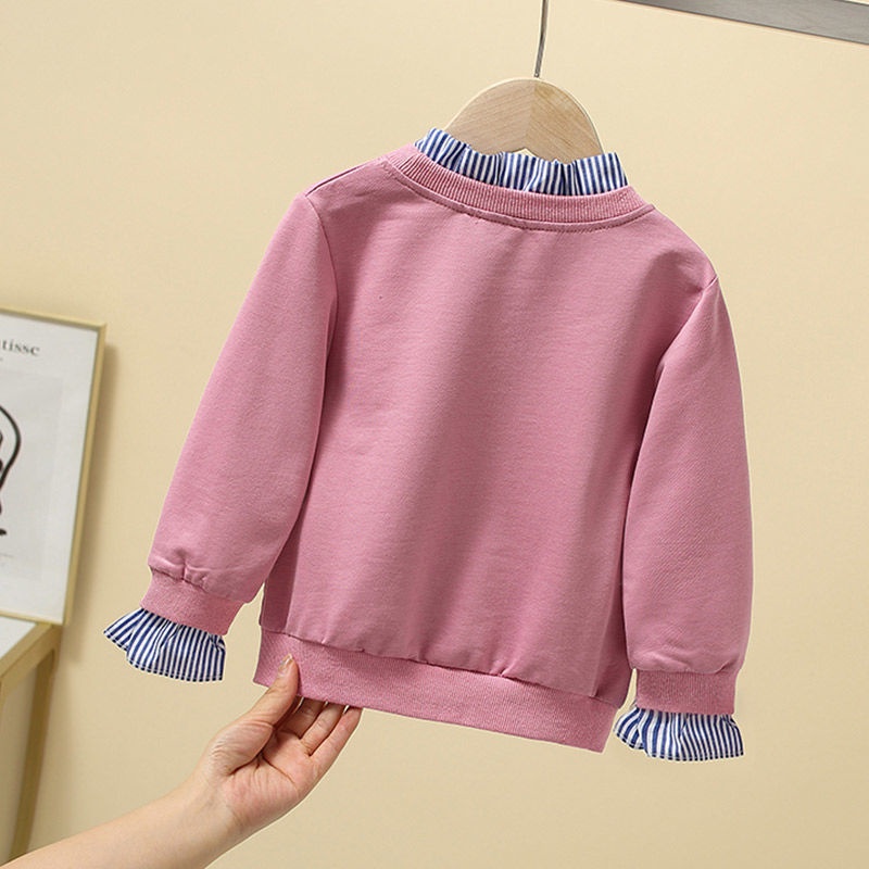 Áo Thun Tay Dài In Hình Công Chúa Elsa Cho Bé Gái 1-8 Tuổi