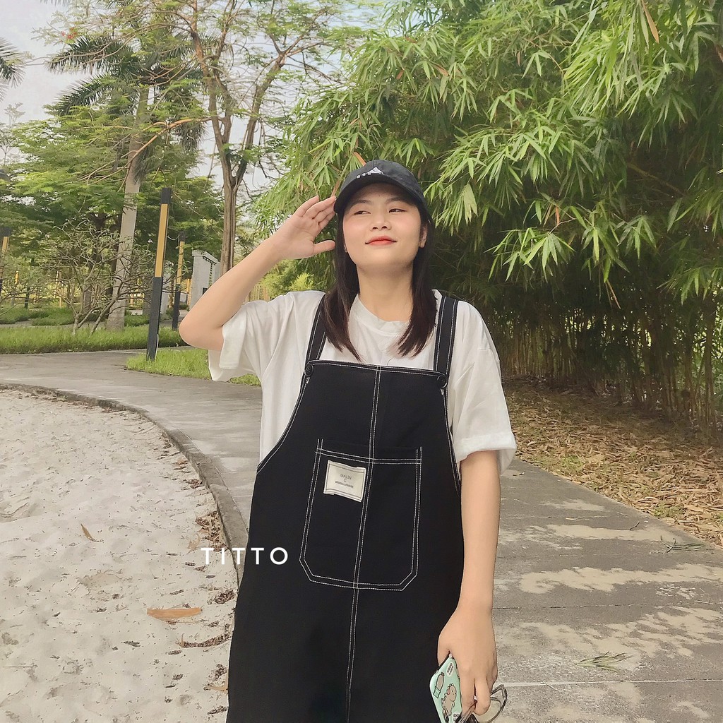 [Mã FAGREEN245 giảm 10% tối đa 30K đơn 99K] Yếm Quần Chỉ Nổi Chất Tuyết Mưa Ullzzang - Ảnh Thật - Titto Closet | BigBuy360 - bigbuy360.vn