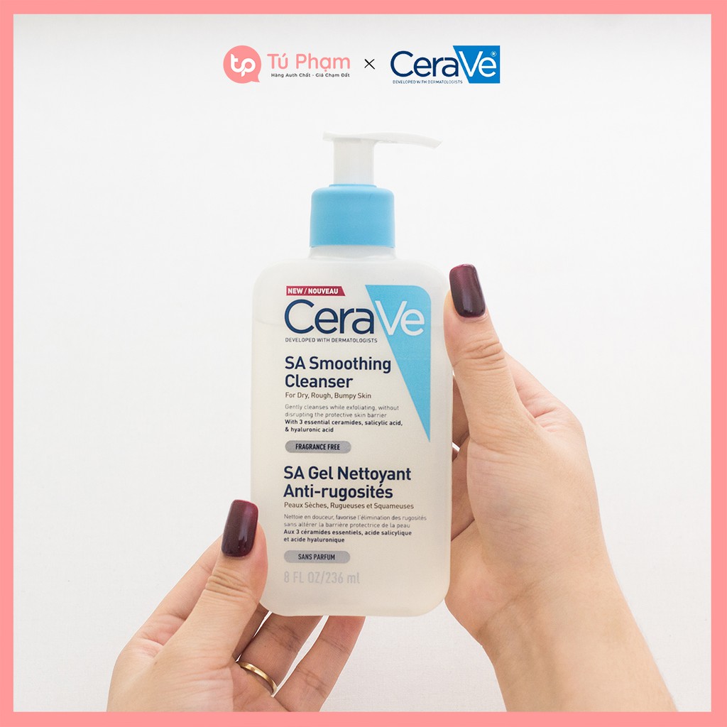 [Mã 1511FMCGSALE giảm 8% đơn 500K] Sữa Rửa Mặt Cerave SA Smoothing Cleanser 236ml