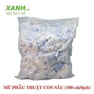 Mũ phẫu thuật con sâu (100 cái/ bịch)