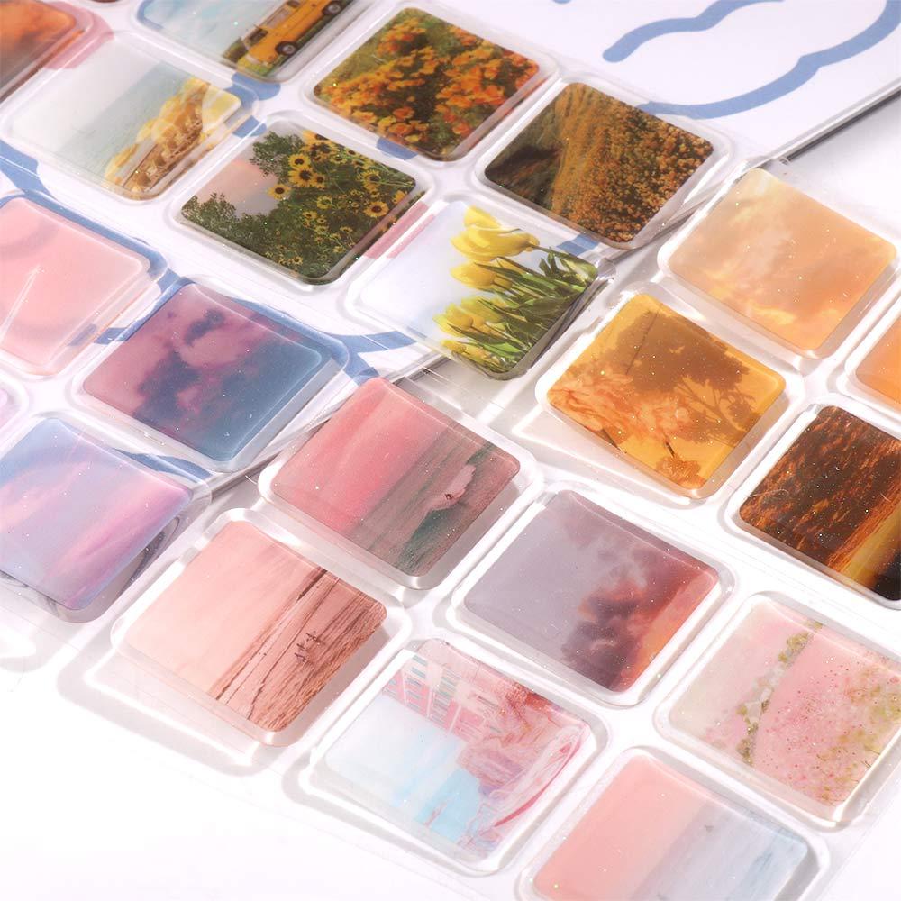 Thiệp Chúc Mừng Đám Mây Và Bầu Trời Sao Lấp Lánh Trang Trí Sổ Tay Nhật Ký DIY