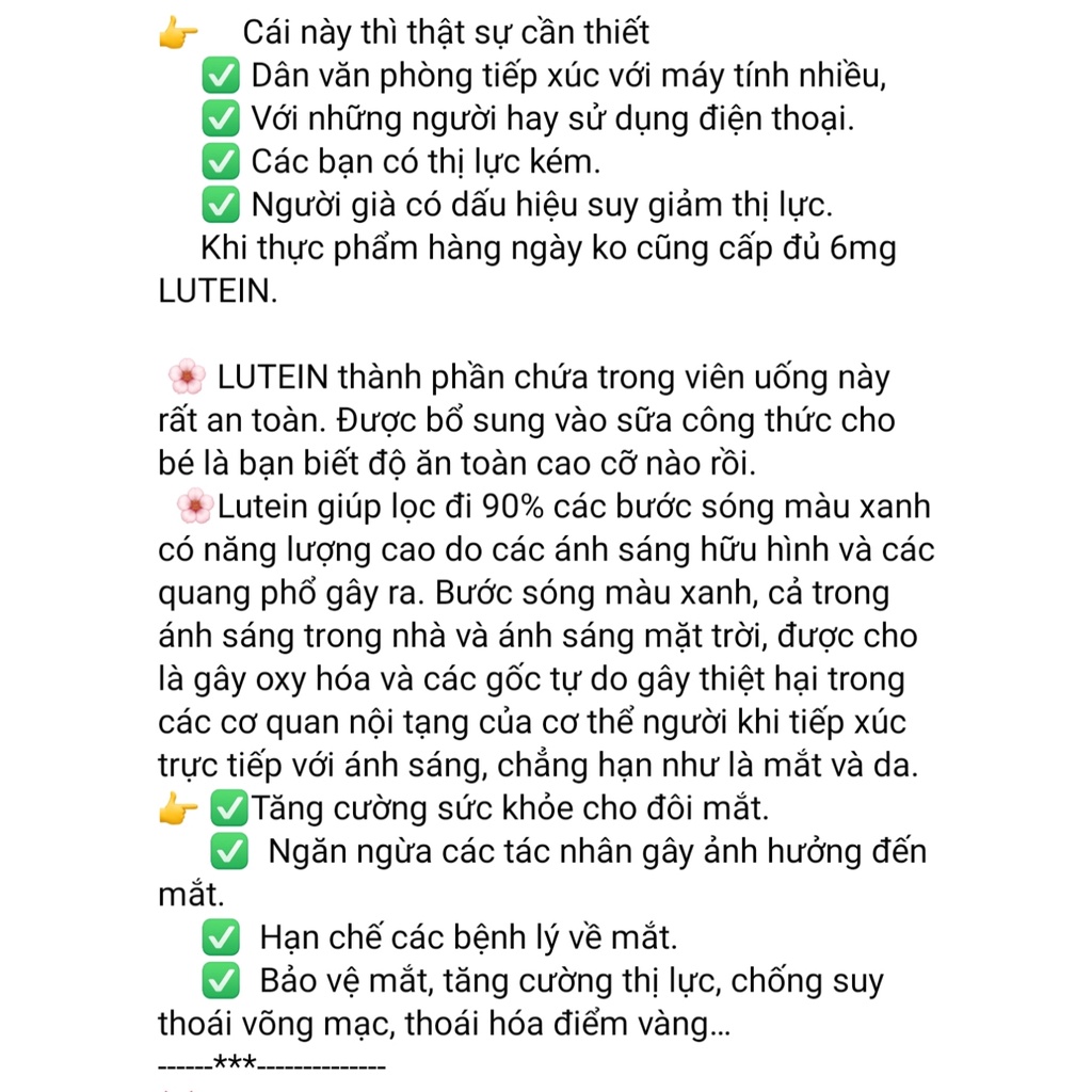 Viên uống bổ mắt, giảm nhứt mỏi mắt PURITAIN'S PRIDE LUTIGOLD LUTEIN 20MG và 6MG