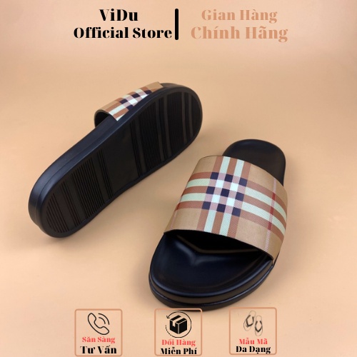 [FREE SHIP] Dép nam thời trang BURBERRY ViDu -1020 đế cao su êm chân