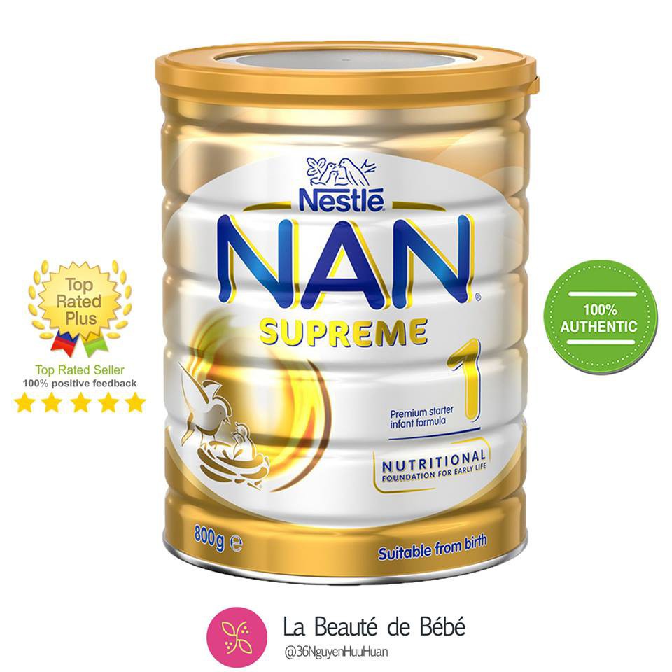 Sữa NAN Supreme Úc số 1-2-3-4 800gr [HSD 2 Năm Kể Từ Ngày Sản Xuất]