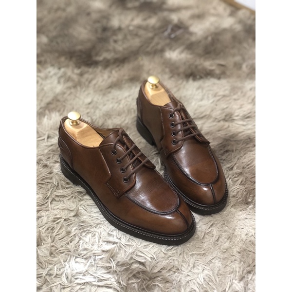 [TonaShoe] [Giày 2hand] [Size 40.5] Giày Tây Kiểu Dáng Sang Trọng Màu Nâu Đế Đúc Cao Cấp