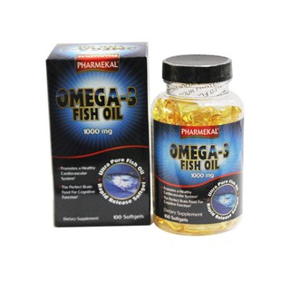 Pharmekal - OMEGA 3 FISH OIL 1000mg - Hỗ Trợ Tim Mạch Trí Não, Giảm Cholesterol và Triglycerid trong máu