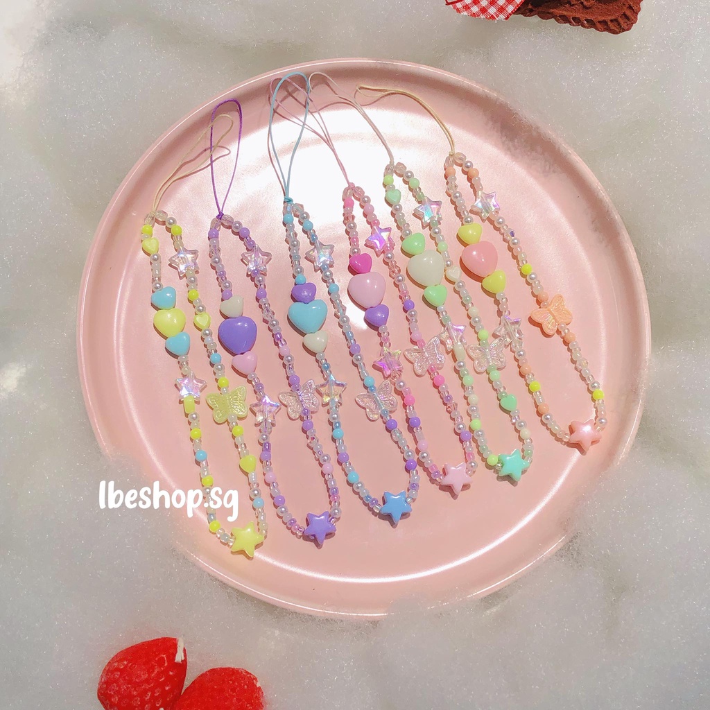 Dây đeo điện thoại Phone Strap handmade nhiều màu sắc dễ thương