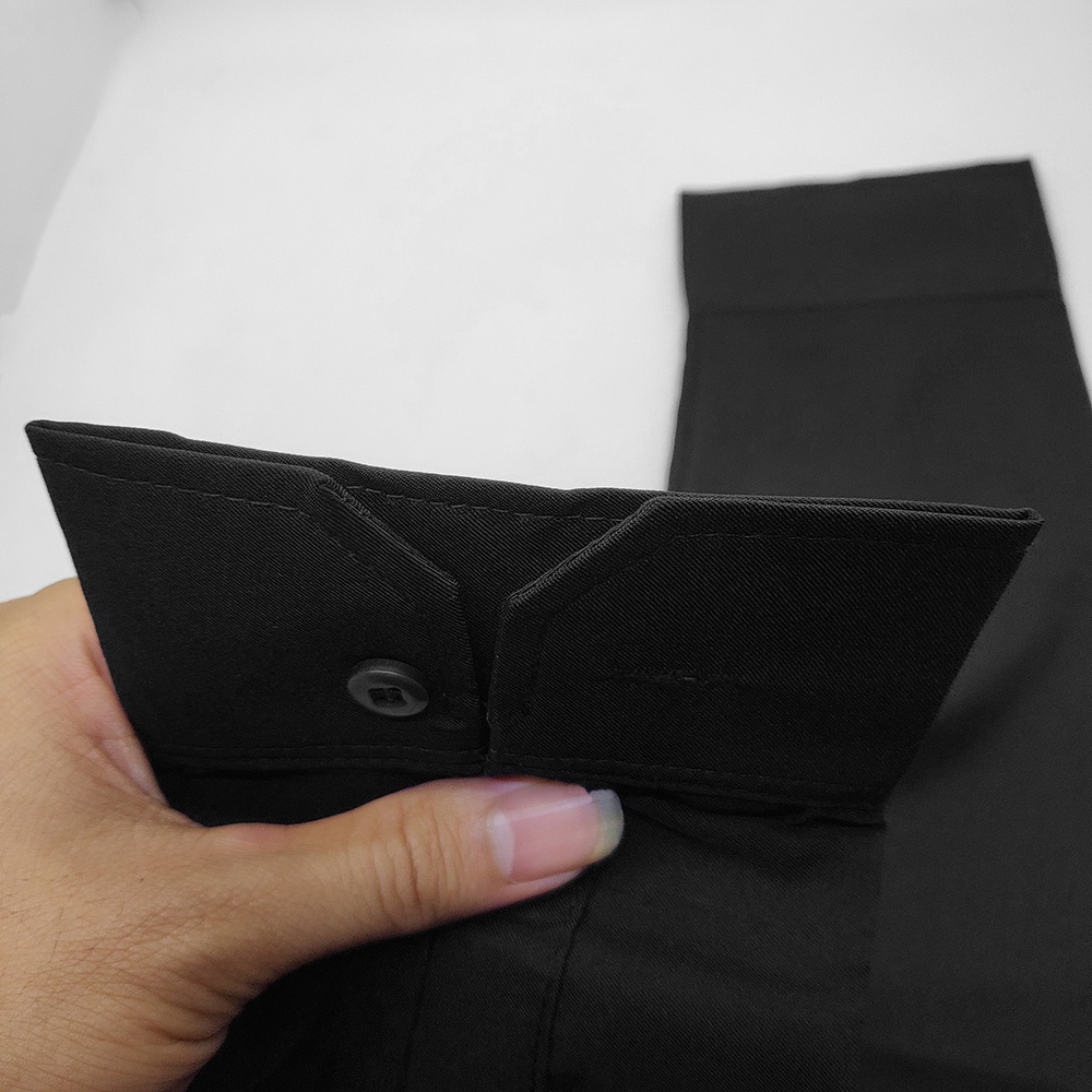 Áo sơ mi nam đen Nazingo, chất lụa cotton thoáng mát dày dặn