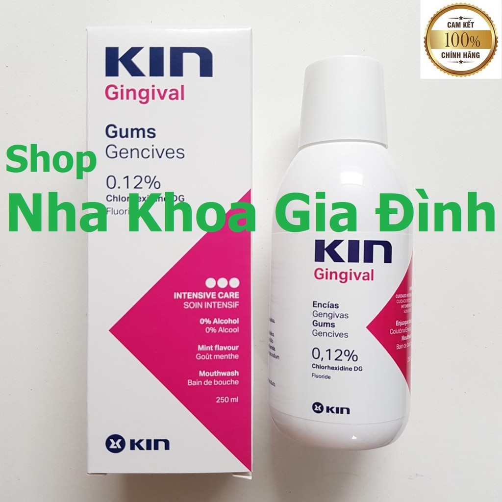 Nước Súc Miệng Diệt Khuẩn Kin Gingival Mouthwash 250Ml ( Mẫu Mới)