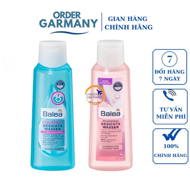 Nước Hoa Hồng Toner Balea, Nước Hoa Hông Balea Toner 200ml