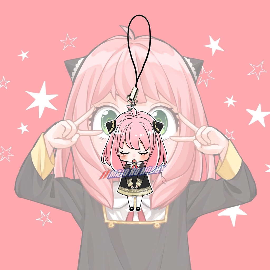 Hp Dây Đeo Điện Thoại / Móc Khóa Họa Tiết Anime Spy X Family Anya Forger