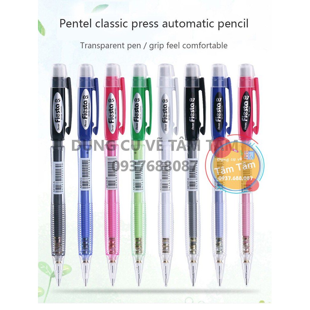 [ TÂM TÂM ]-Chì bấm pentel, bút chì kim Pentel AX105 (Hàng chính hãng)-