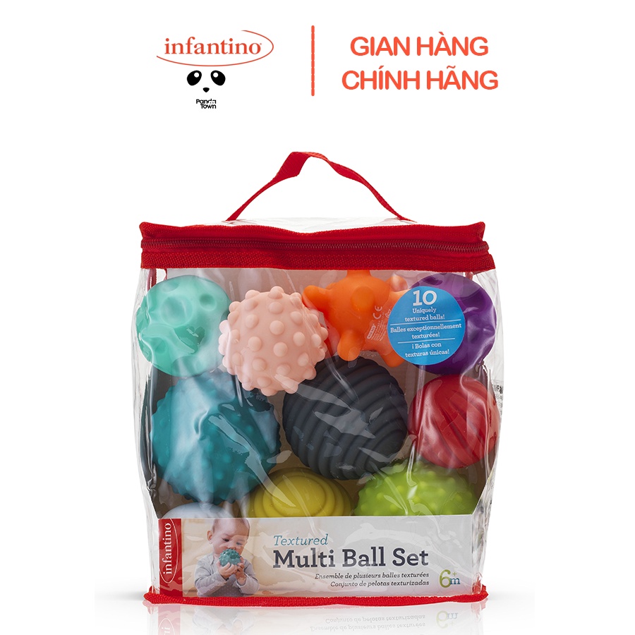 Set 10 Bóng Cảm Giác, Màu Xanh INFANTINO – Phát Triển Kỹ Năng Toàn Diện Cho Bé