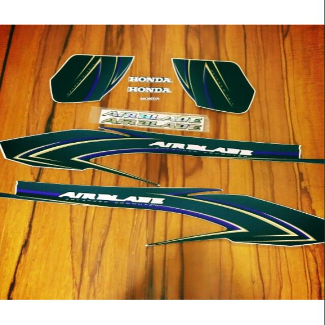 Bộ tem honda Airblade 2008 màu đen