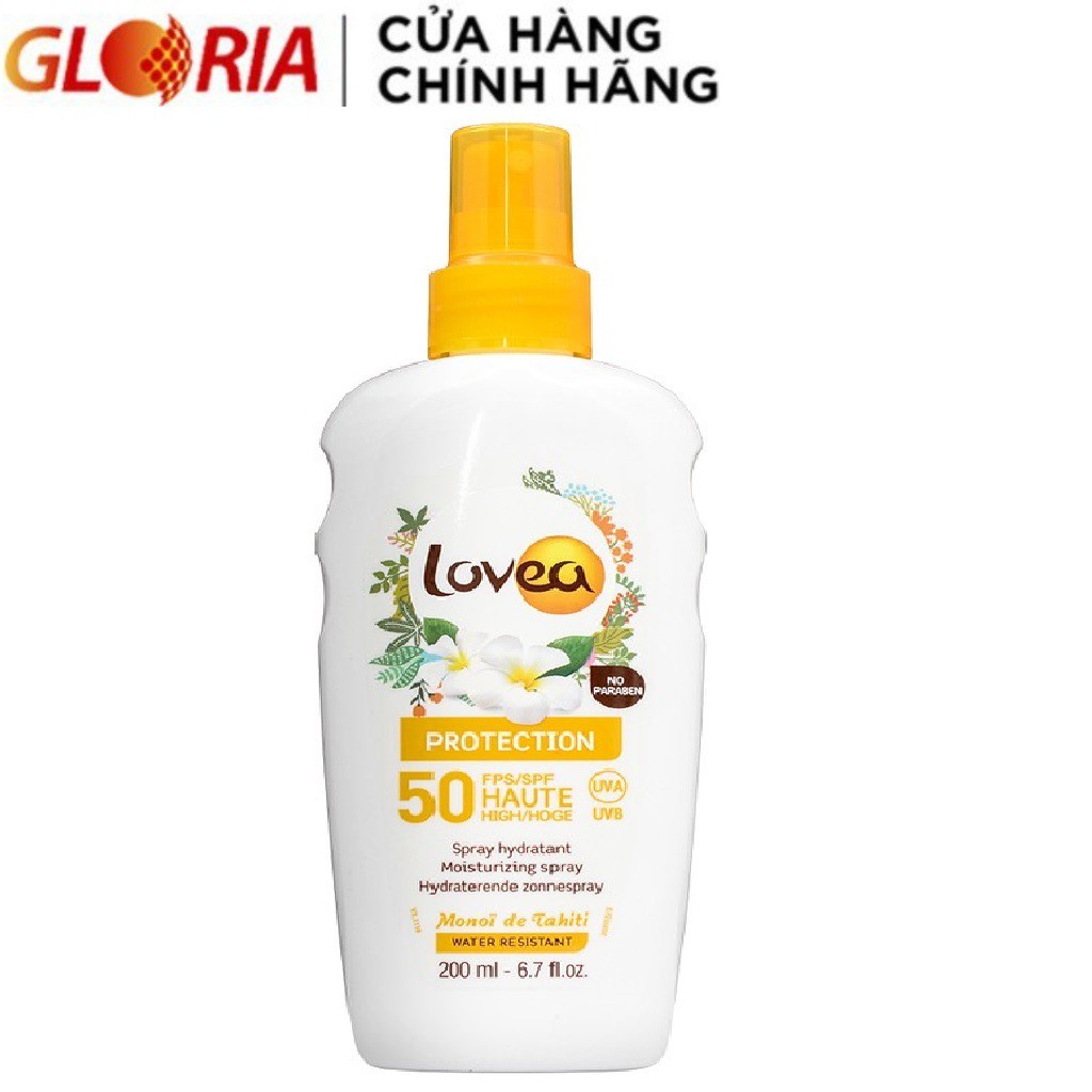 [Mã COSGLORIAT3 -8% đơn 250K] Sữa Chống Nắng Lovea SPF50 200ml