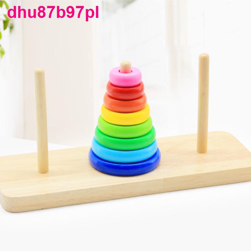 Đồ chơi gỗ 10 lớp Tháp Hà Nội lớn 8 Lợi ích Trí tuệ Trẻ em Bộ Jenga