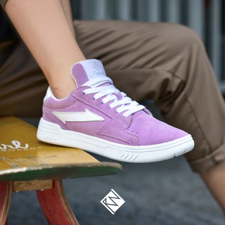 Giày Sneaker RieNevan - RN23 [phối màu Tím nhạt - Trắng]