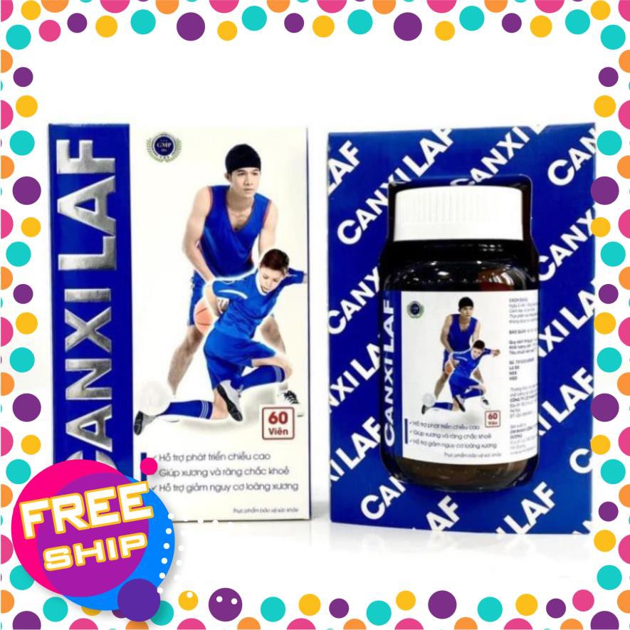 TĂNG CHIỀU CAO ❤️CHÍNH HÃNG👍 giảm loãng xương , bổ sung canxi từ tảo biển giúp xương chắc khỏe - CANXI LAF 60 VIÊN | Thế Giới Skin Care