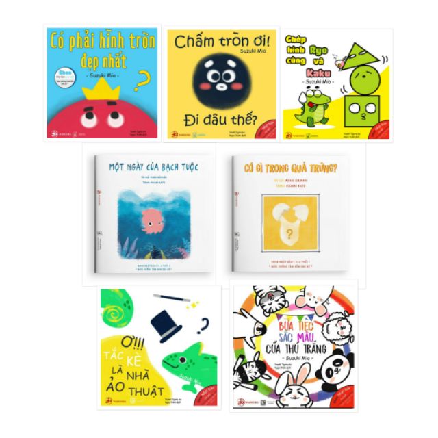 Sách - Combo 7 quyển Ehon hình khối và màu sắc - Ehon Nhật Bản Wabooks.