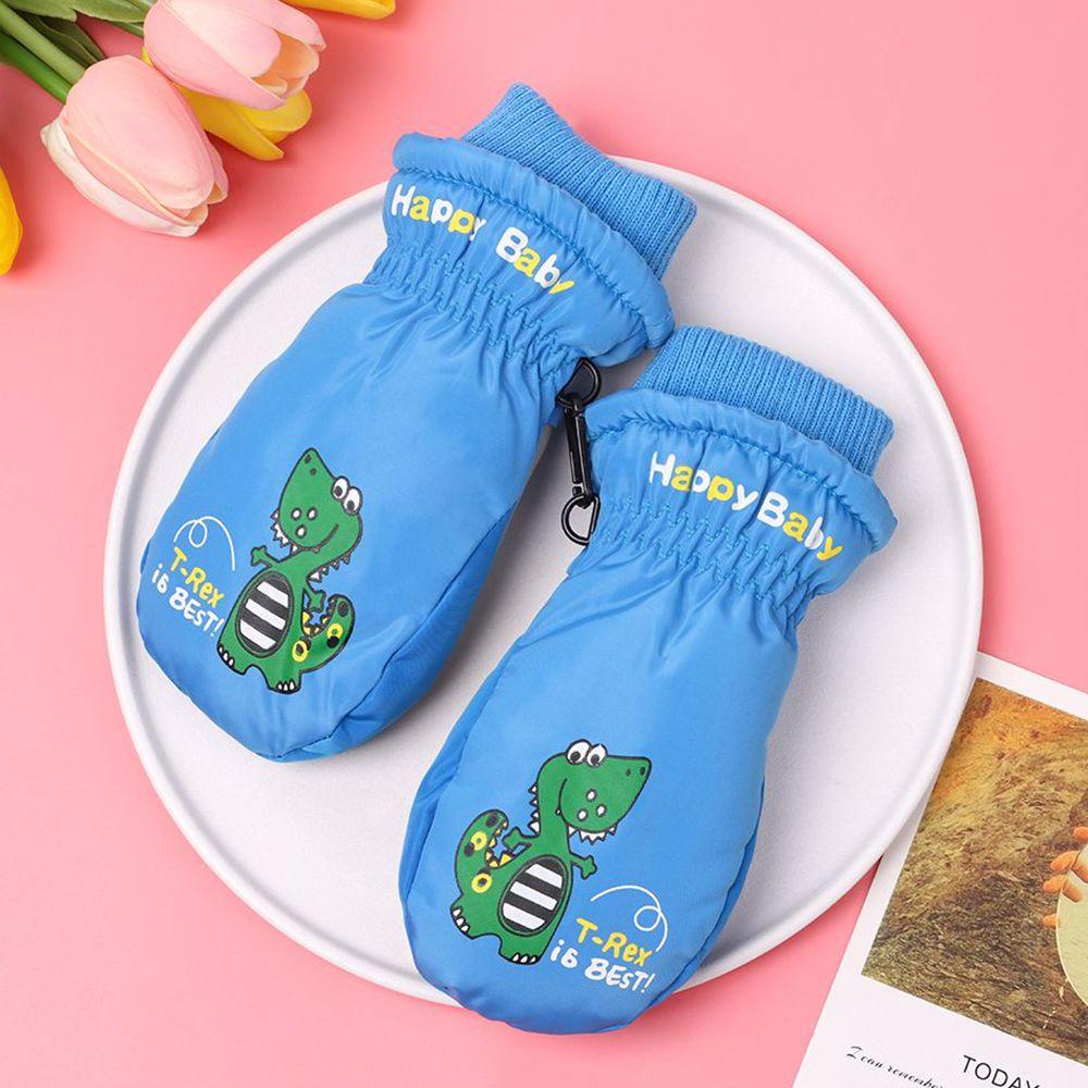 Găng Tay Chống Gió Dày Dặn Ấm Áp Họa Tiết Hoạt Hình Dễ Thương Dành Cho