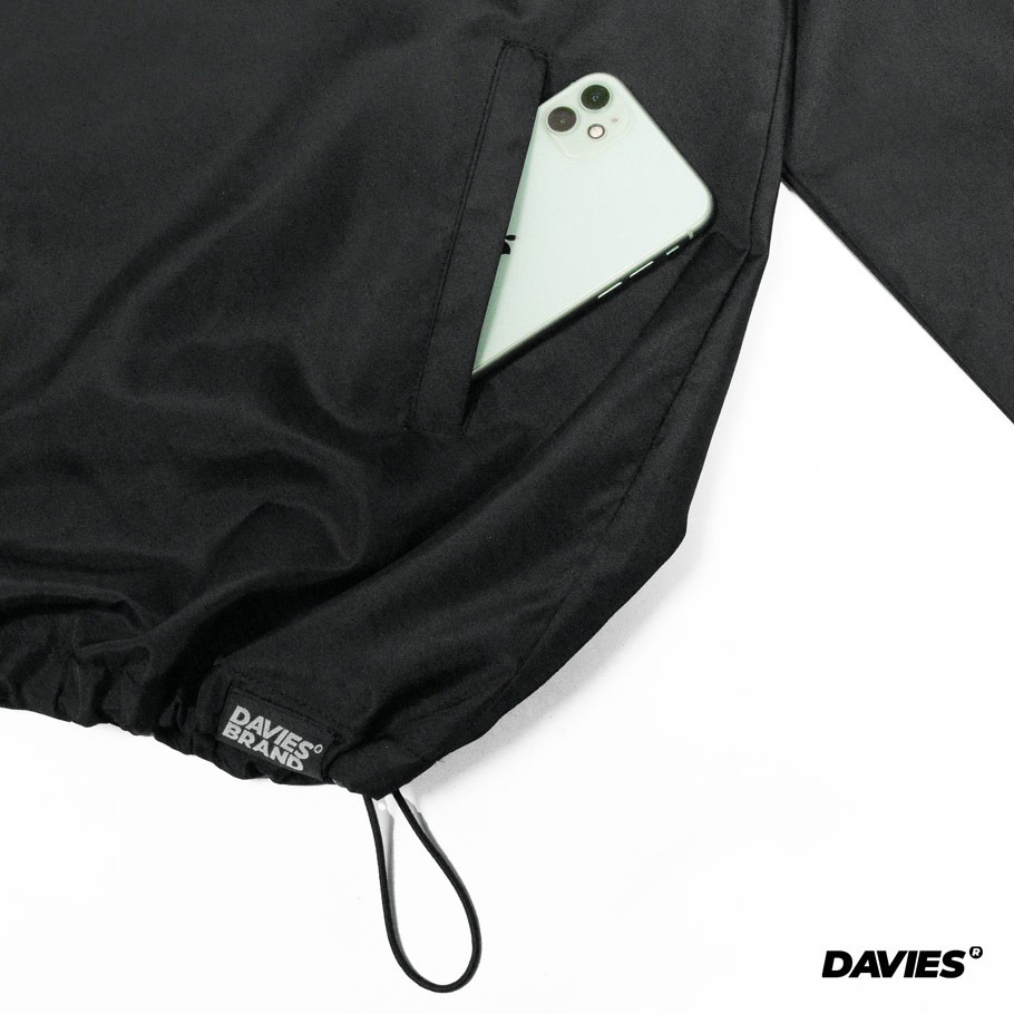 Áo tay dài form rộng màu đen local brand DAVIES DEE Hockey Shirt