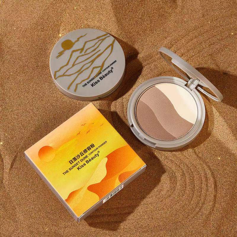 [Hàng mới về] Bảng phấn mắt bắt sáng Kiss beauty 3 tông màu có độ bóng cao trang điểm chuyên nghiệp | BigBuy360 - bigbuy360.vn