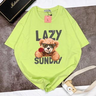 Áo thun unisex be yourself size m l xl - gấu lazy sunday