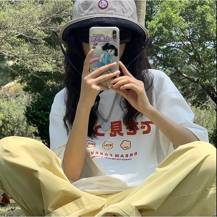 NRVP Áo Thun 100% Cotton Dáng Rộng Thời Trang Hàn Quốc Cho Nữ