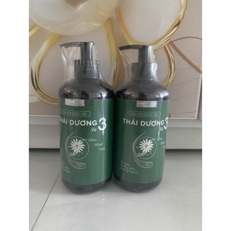 dầu gội dược liệu thái dương 3 hương lá 480ml ( chính hãng ) sao thái dương