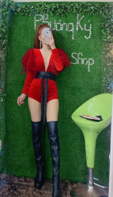 Jump ngắn tay dài phối voan