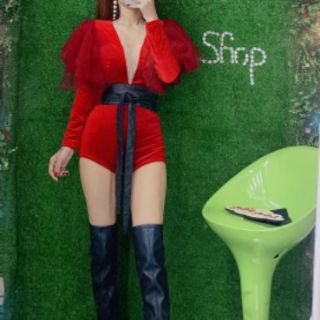 Jump ngắn tay dài phối voan