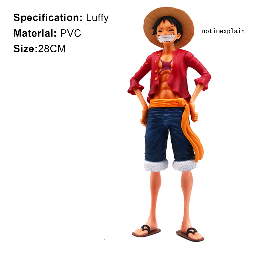 NTP Luffy Figure Model Anime One Piece Action Realistic PVC Cartoon Decor Display Mold for Kids