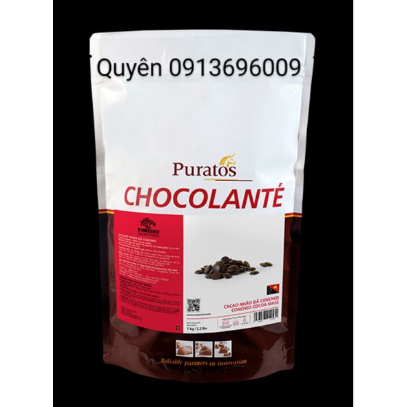 SCL 100% - 1kg SÔ CÔ LA Socola chocolate NGUYÊN CHẤT 100% MỘT TRĂM ( hoàn toàn không đường)