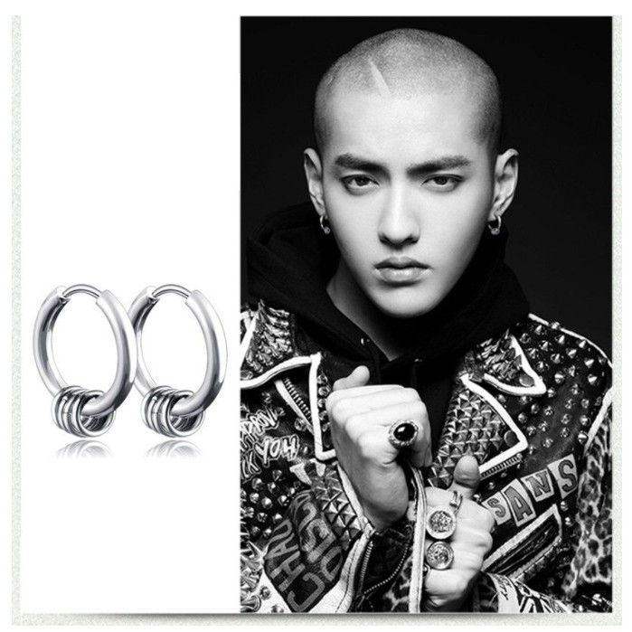 Khuyên Tai Nam Hipster Phong Cách Idol Hàn Quốc