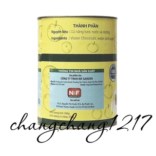Củ Năng Đóng Lon NIF TIM Lon 565gr