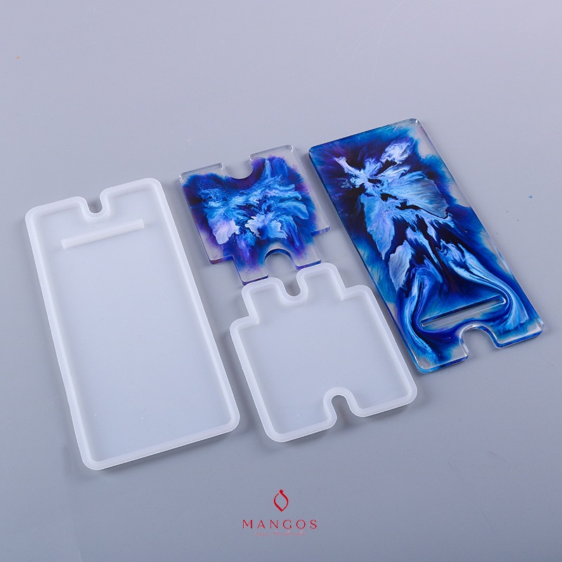 Khuôn làm giá đỡ điện thoại từ resin, jesmonite độc đáo
