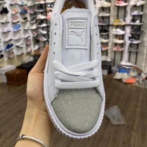 Giày thể thao puma mũi nhũ bạc hàng 1:1 full box bill ` . ⋆ ' |