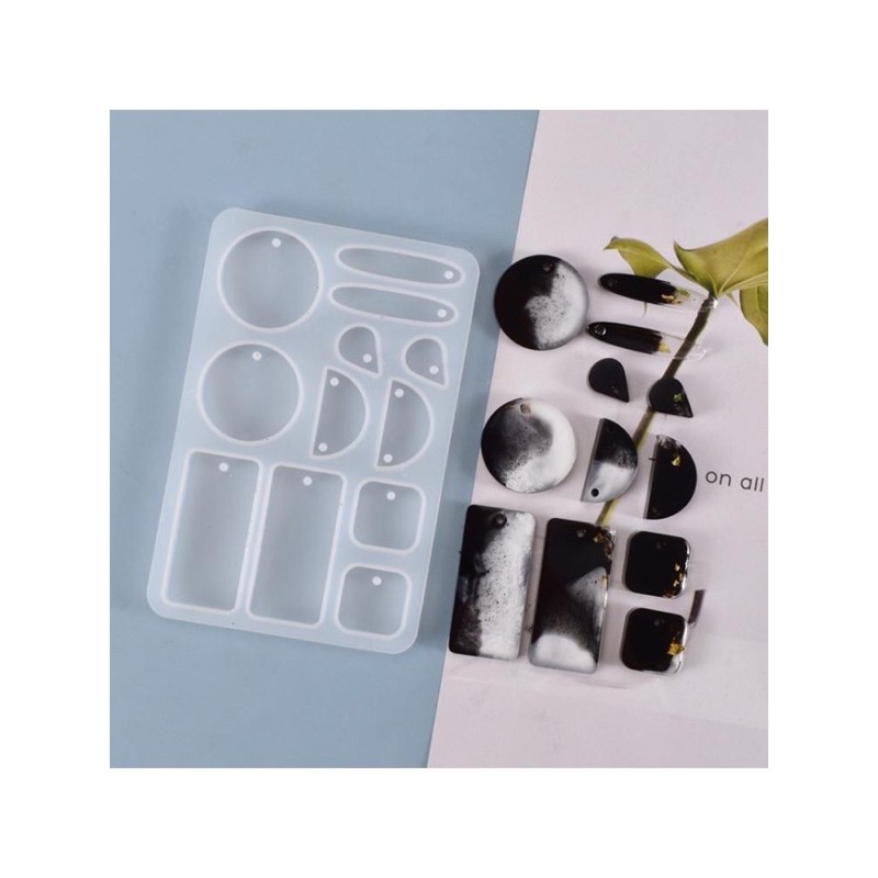 Khuôn Resin Làm Bông Tai Hoặc Móc Khóa Theo Cặp Lớn - Trường Thịnh Sài Gòn